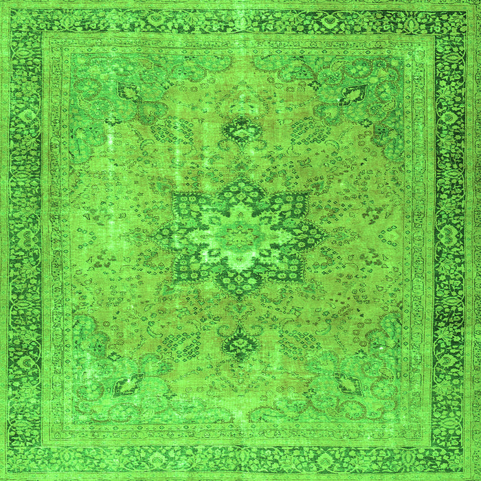 Serging Thickness of Persian Green Traditional Rug, tr3232grn
