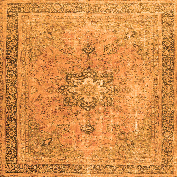 Serging Thickness of Persian Orange Traditional Rug, tr3232org