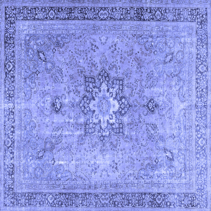 Square Persian Blue Traditional Rug, tr3232blu