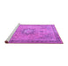 Sideview of Machine Washable Persian Purple Traditional Area Rugs, wshtr3232pur