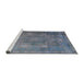 Sideview of Machine Washable Traditional Light Slate Gray Rug, wshtr3233