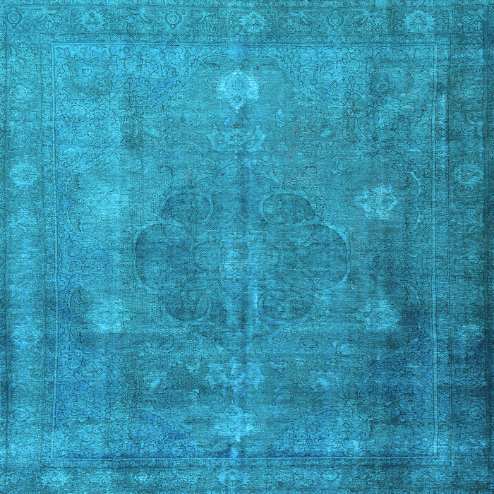 Square Persian Light Blue Traditional Rug, tr3233lblu