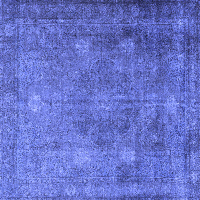Square Persian Blue Traditional Rug, tr3233blu