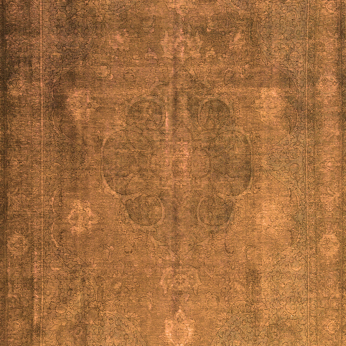 Serging Thickness of Machine Washable Persian Orange Traditional Area Rugs, wshtr3233org