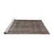 Sideview of Machine Washable Traditional Rosy-Finch Purple Rug, wshtr3234