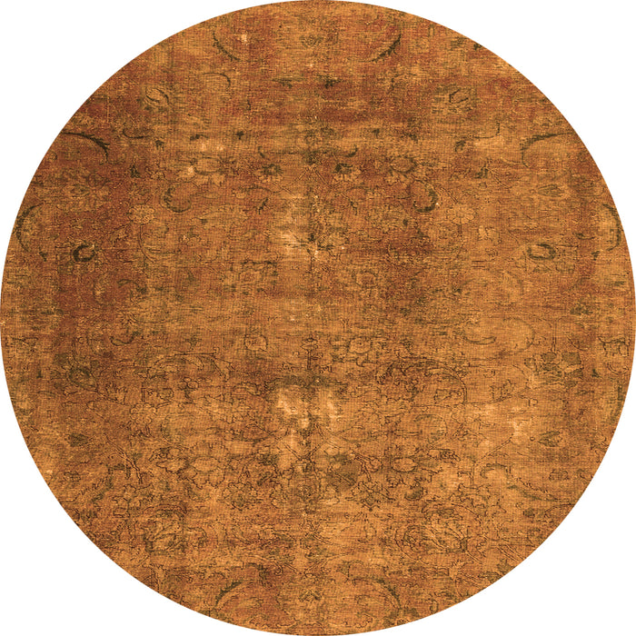 Machine Washable Persian Orange Traditional Area Rugs, wshtr3234org