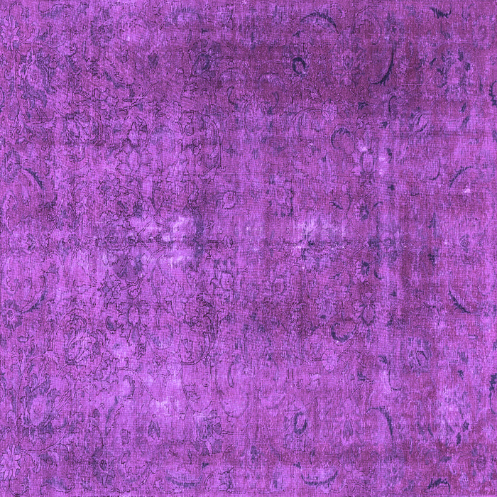 Square Persian Purple Traditional Rug, tr3234pur