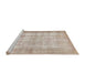 Sideview of Machine Washable Traditional Camel Brown Rug, wshtr3235