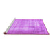 Sideview of Machine Washable Persian Purple Traditional Area Rugs, wshtr3235pur