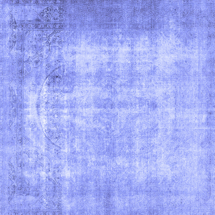 Square Persian Blue Traditional Rug, tr3235blu