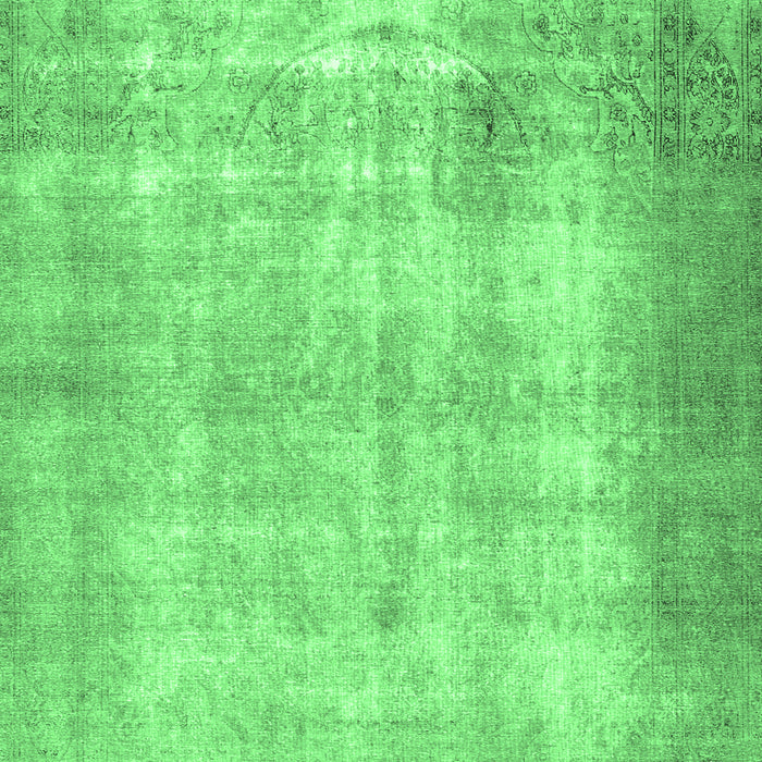 Machine Washable Persian Emerald Green Traditional Area Rugs, wshtr3235emgrn