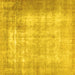 Square Persian Yellow Traditional Rug, tr3235yw