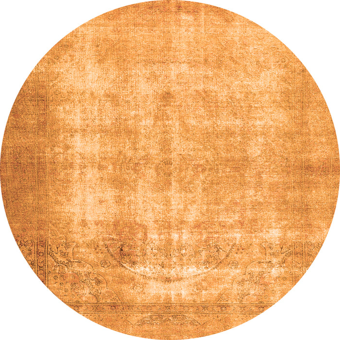 Machine Washable Persian Orange Traditional Area Rugs, wshtr3235org