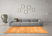 Machine Washable Persian Orange Traditional Area Rugs in a Living Room, wshtr3235org