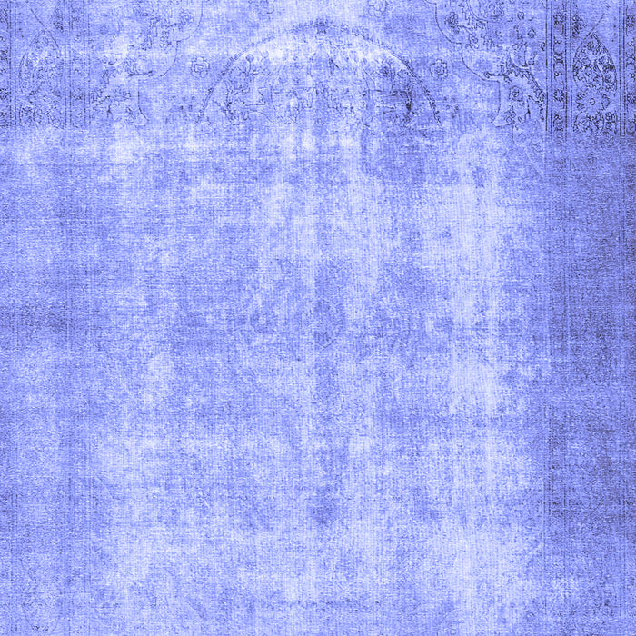 Machine Washable Persian Blue Traditional Rug, wshtr3235blu