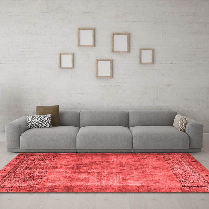 Traditional Red Washable Rugs
