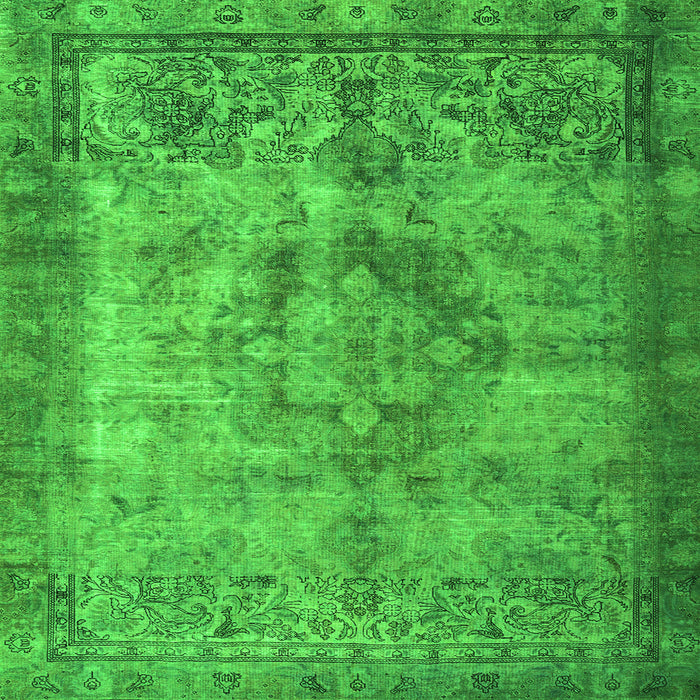 Serging Thickness of Persian Green Traditional Rug, tr3236grn