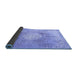 Sideview of Persian Blue Traditional Rug, tr3237blu