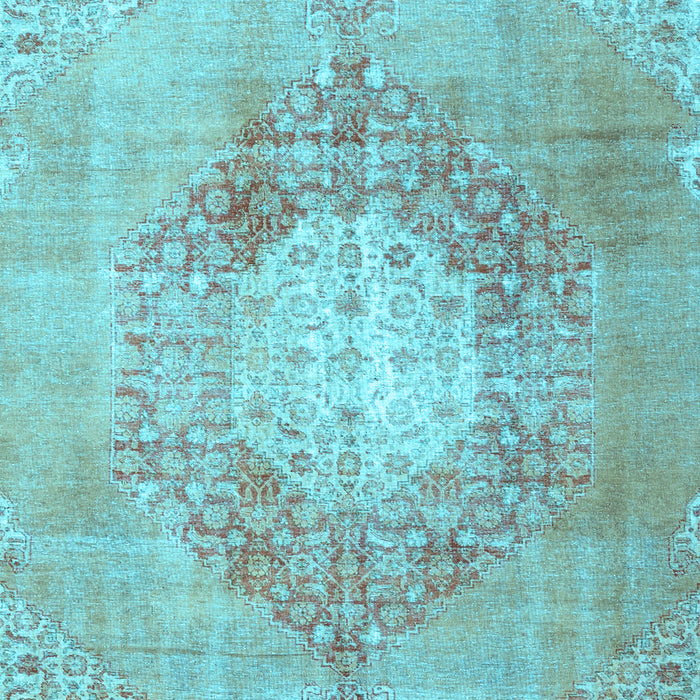 Machine Washable Persian Light Blue Traditional Rug, wshtr3237lblu