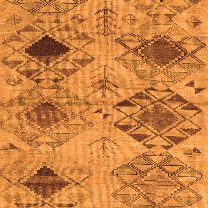 Serging Thickness of Machine Washable Persian Orange Traditional Area Rugs, wshtr3238org