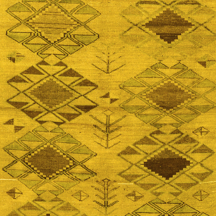 Machine Washable Persian Yellow Traditional Rug, wshtr3238yw