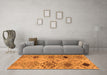 Machine Washable Persian Orange Traditional Area Rugs in a Living Room, wshtr3238org