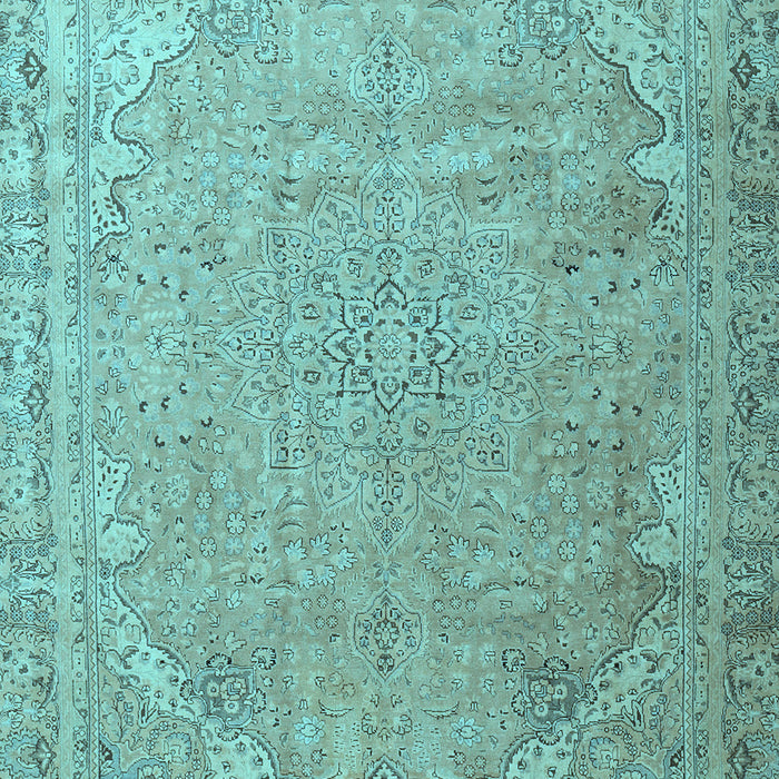 Machine Washable Persian Light Blue Traditional Rug, wshtr3239lblu