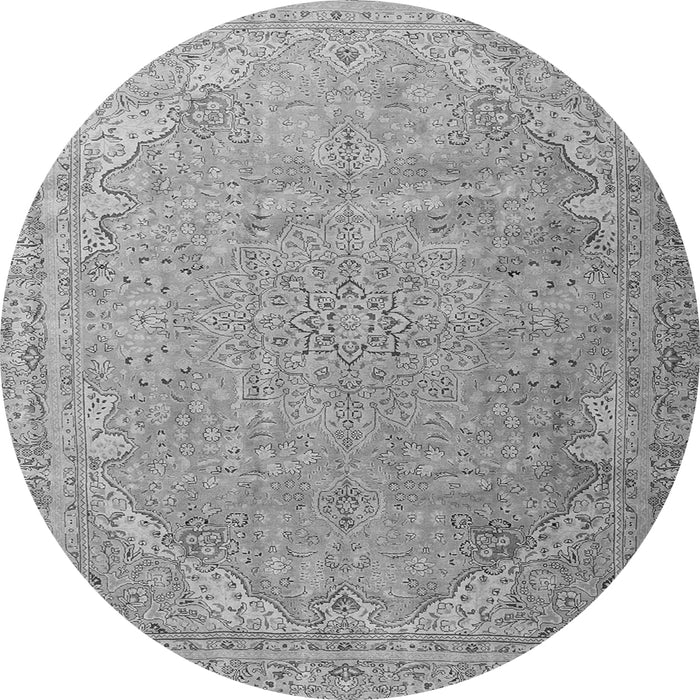 Square Persian Gray Traditional Rug, tr3239gry