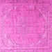 Square Persian Pink Traditional Rug, tr3239pnk