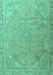 Persian Turquoise Traditional Rug, tr3239turq