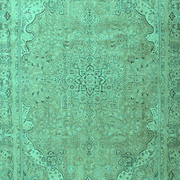 Machine Washable Persian Turquoise Traditional Area Rugs, wshtr3239turq