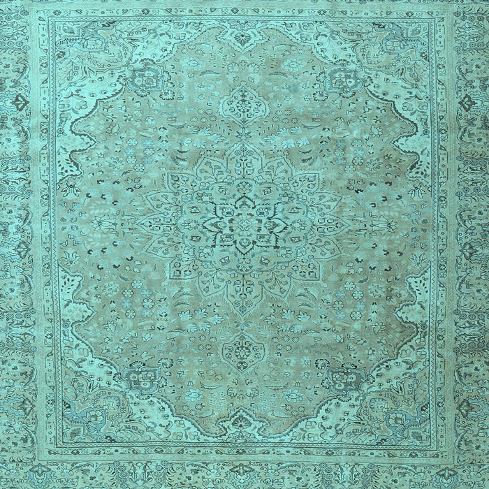 Square Persian Light Blue Traditional Rug, tr3239lblu