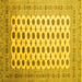 Square Southwestern Yellow Country Rug, tr323yw