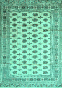 Southwestern Turquoise Country Rug, tr323turq