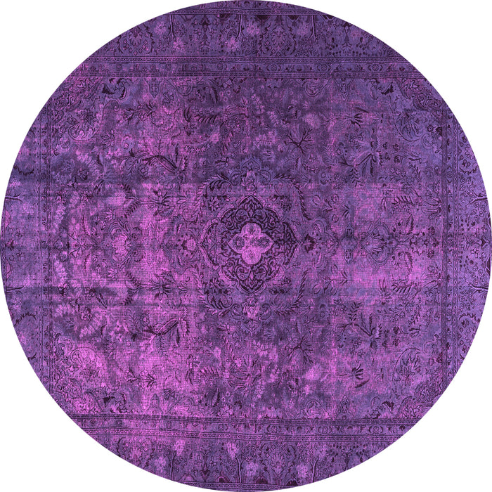 Round Persian Pink Traditional Rug, tr3240pnk