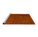 Sideview of Machine Washable Traditional Red Rug, wshtr3241