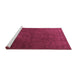 Sideview of Machine Washable Persian Purple Traditional Area Rugs, wshtr3241pur