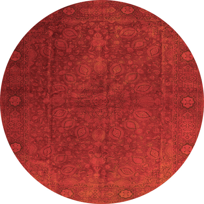 Machine Washable Persian Orange Traditional Area Rugs, wshtr3241org