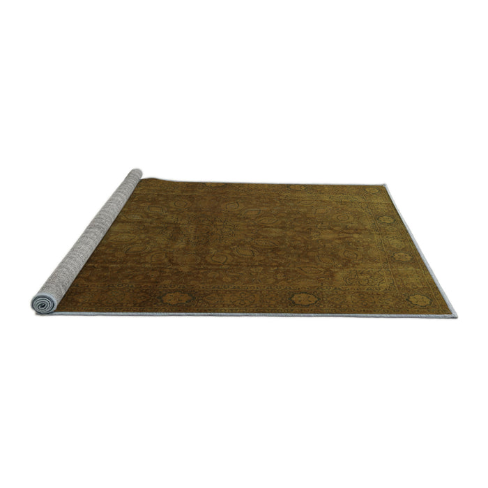 Sideview of Machine Washable Persian Light Blue Traditional Rug, wshtr3241lblu