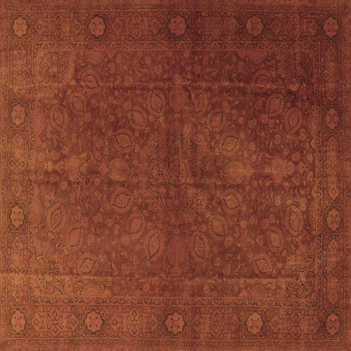 Square Persian Brown Traditional Rug, tr3241brn