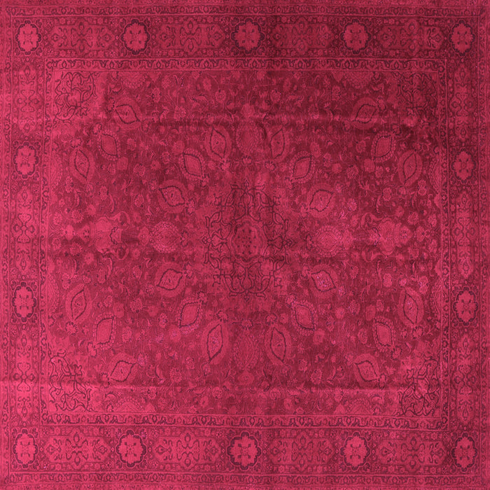 Square Persian Pink Traditional Rug, tr3241pnk