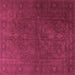 Square Persian Purple Traditional Rug, tr3241pur