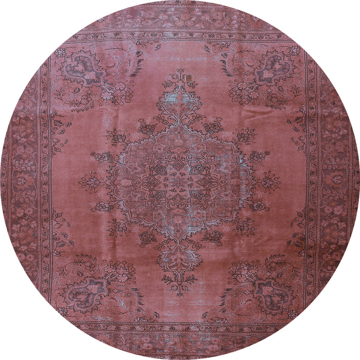 Round Persian Light Blue Traditional Rug, tr3242lblu