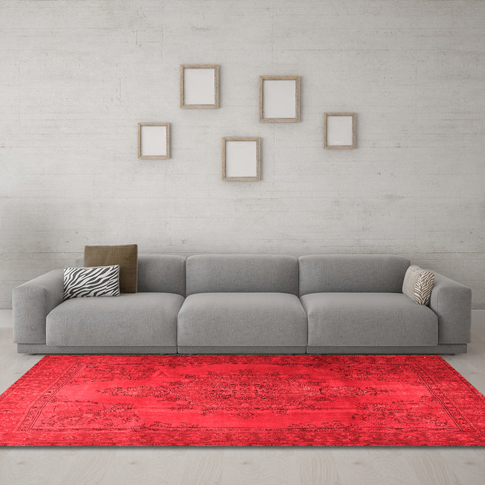 Traditional Red Washable Rugs