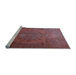 Sideview of Machine Washable Persian Light Blue Traditional Rug, wshtr3242lblu