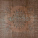 Square Persian Turquoise Traditional Rug, tr3242turq