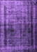 Machine Washable Persian Purple Traditional Area Rugs, wshtr3243pur