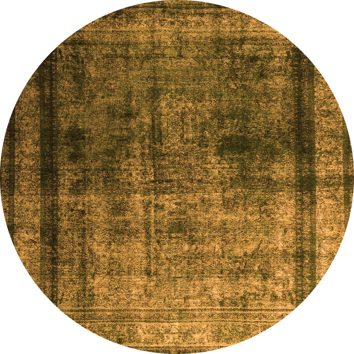 Square Persian Orange Traditional Rug, tr3243org