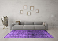 Machine Washable Persian Purple Traditional Rug, wshtr3243pur