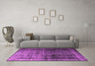 Machine Washable Persian Pink Traditional Rug in a Living Room, wshtr3243pnk